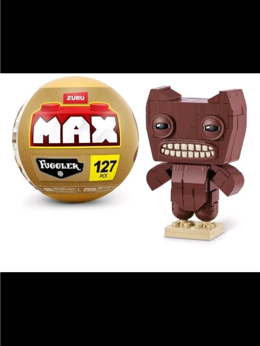 NEW Zuru FUGGLER Max Brick Building Set Mr. Buttons Walmart Exclusive 127 pc